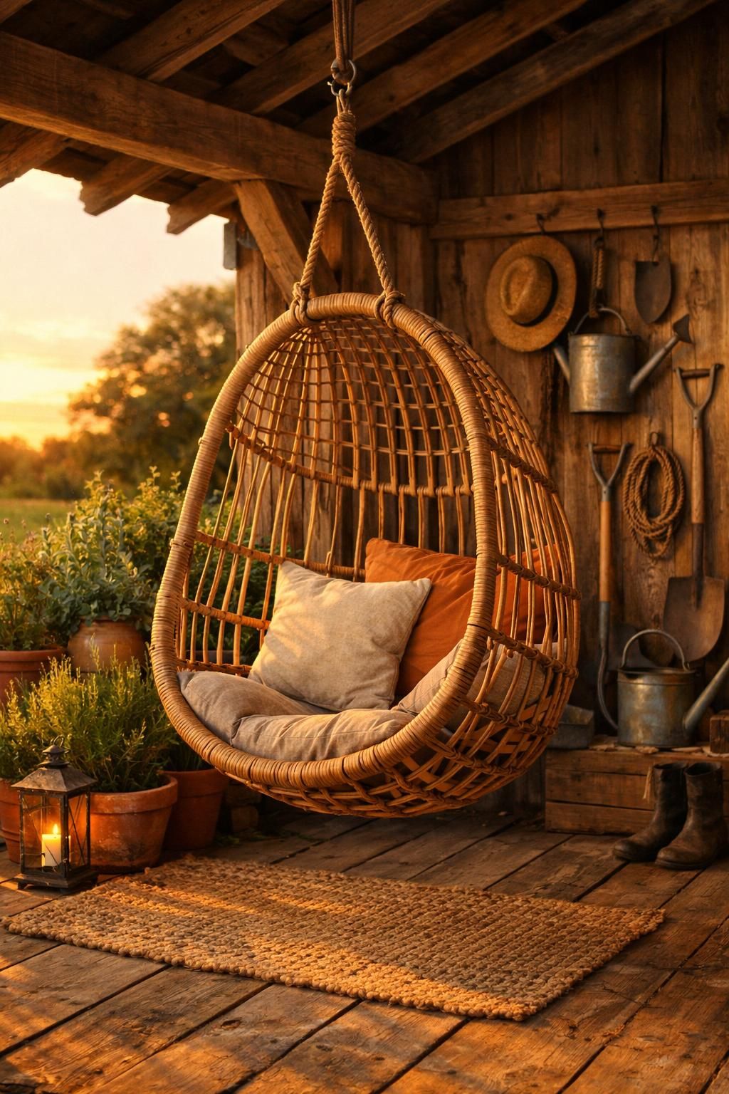 explorez le fauteuil suspendu en rotin, alliant confort et style naturel pour créer un espace relaxant et élégant chez vous.