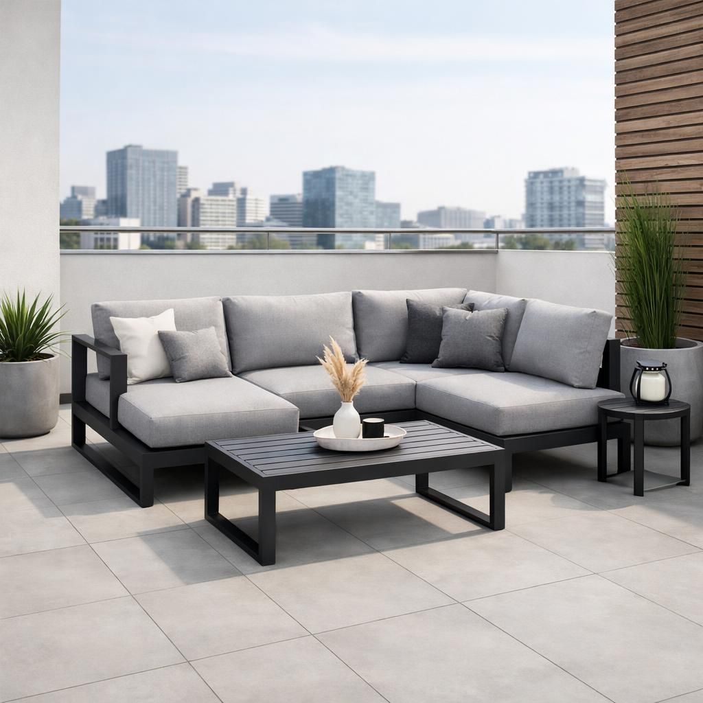 découvrez l'élégance et le confort d'un salon de jardin avec canapé, idéal pour profiter de vos moments de détente en plein air avec style et convivialité.