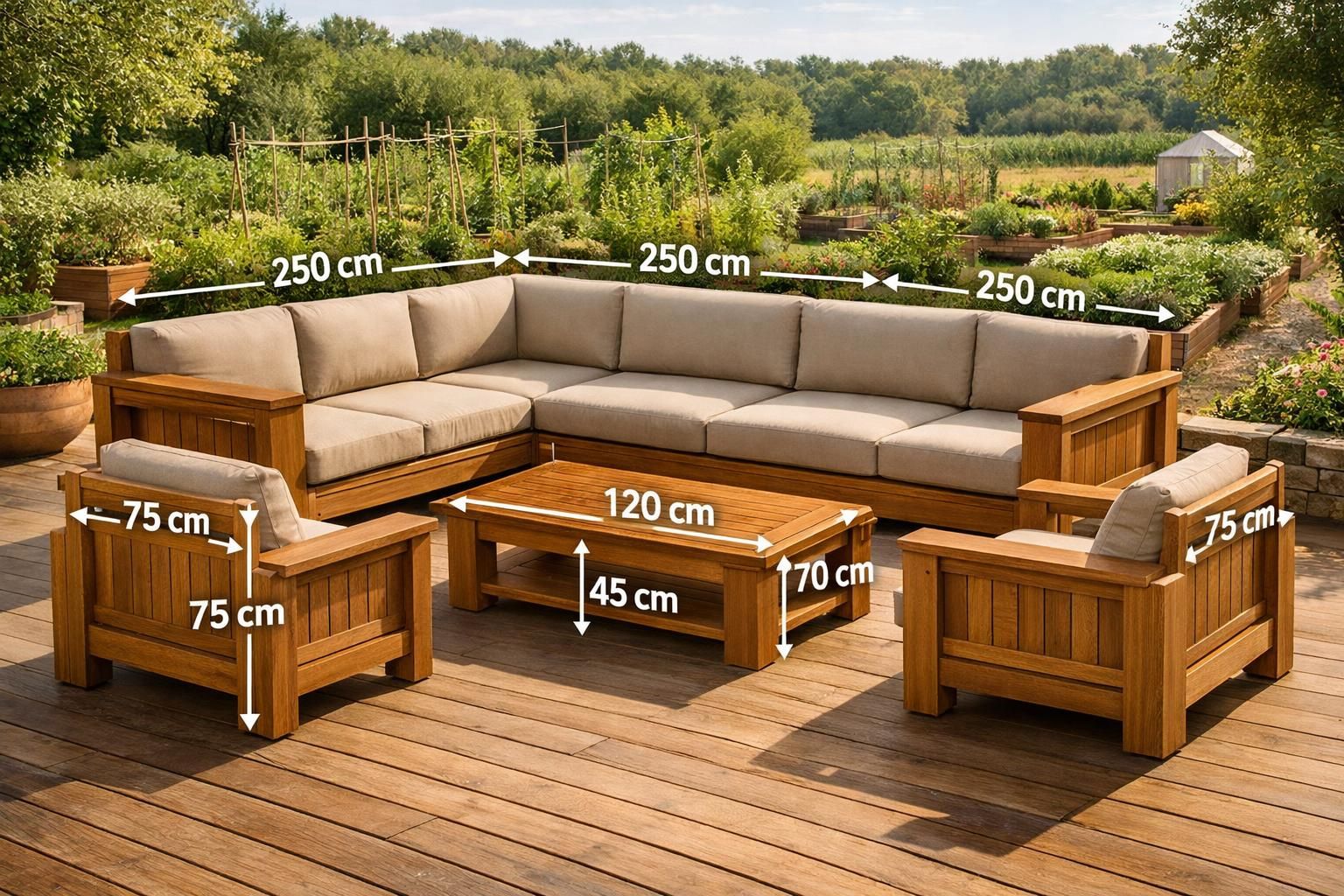 découvrez l'élégance naturelle et la durabilité d'un salon de jardin en bois exotique, parfait pour sublimer votre espace extérieur avec style et authenticité.