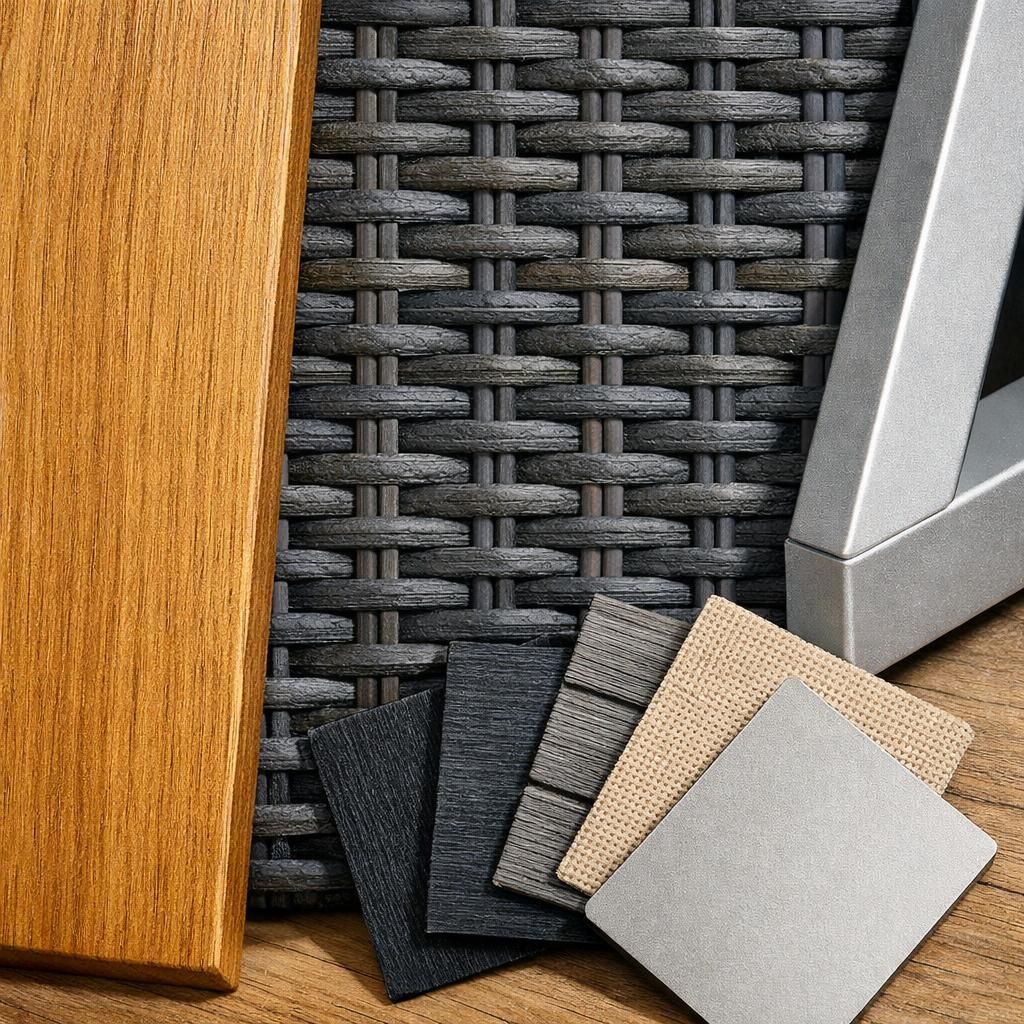 découvrez notre sélection de meubles de terrasse conçus pour s'adapter parfaitement à chaque espace, afin de créer un extérieur sur-mesure alliant confort et style.