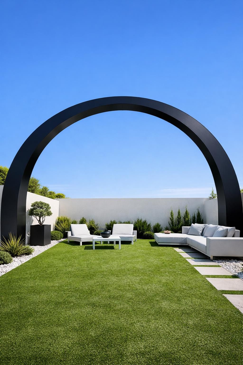 sublimez votre jardin avec une arche végétale idéale pour vos plantes grimpantes et créez un espace extérieur élégant et naturel.
