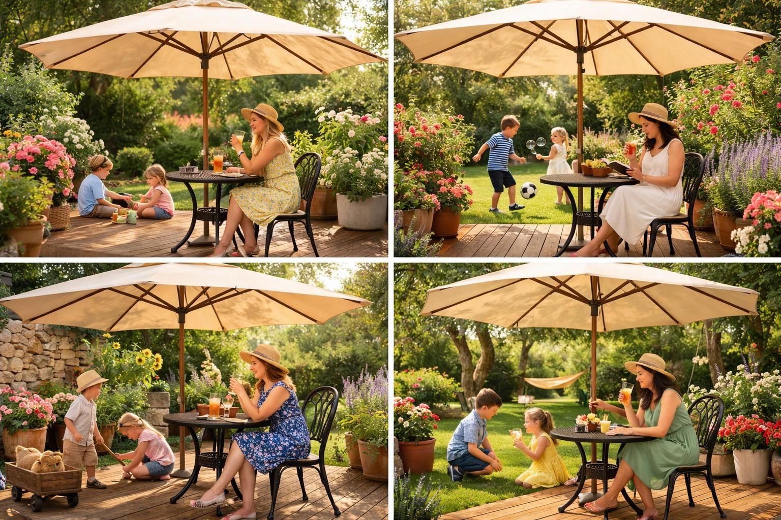découvrez notre sélection de grands parasols de jardin alliant ombre parfaite et élégance pour profiter pleinement de vos espaces extérieurs.