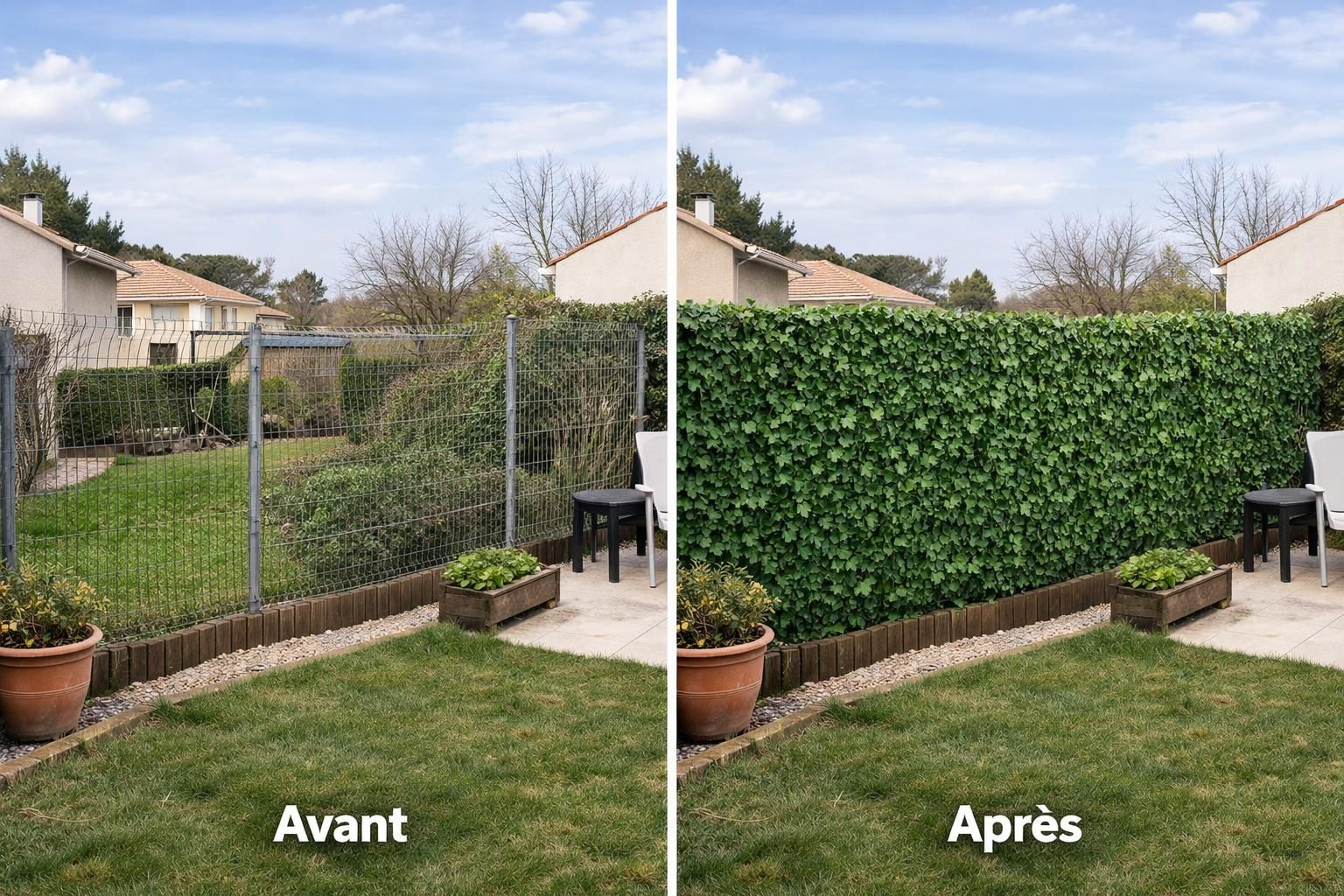 découvrez le brise-vue en lierre, une solution naturelle et esthétique pour garantir votre intimité tout en apportant une touche de verdure et d'élégance à votre espace extérieur.