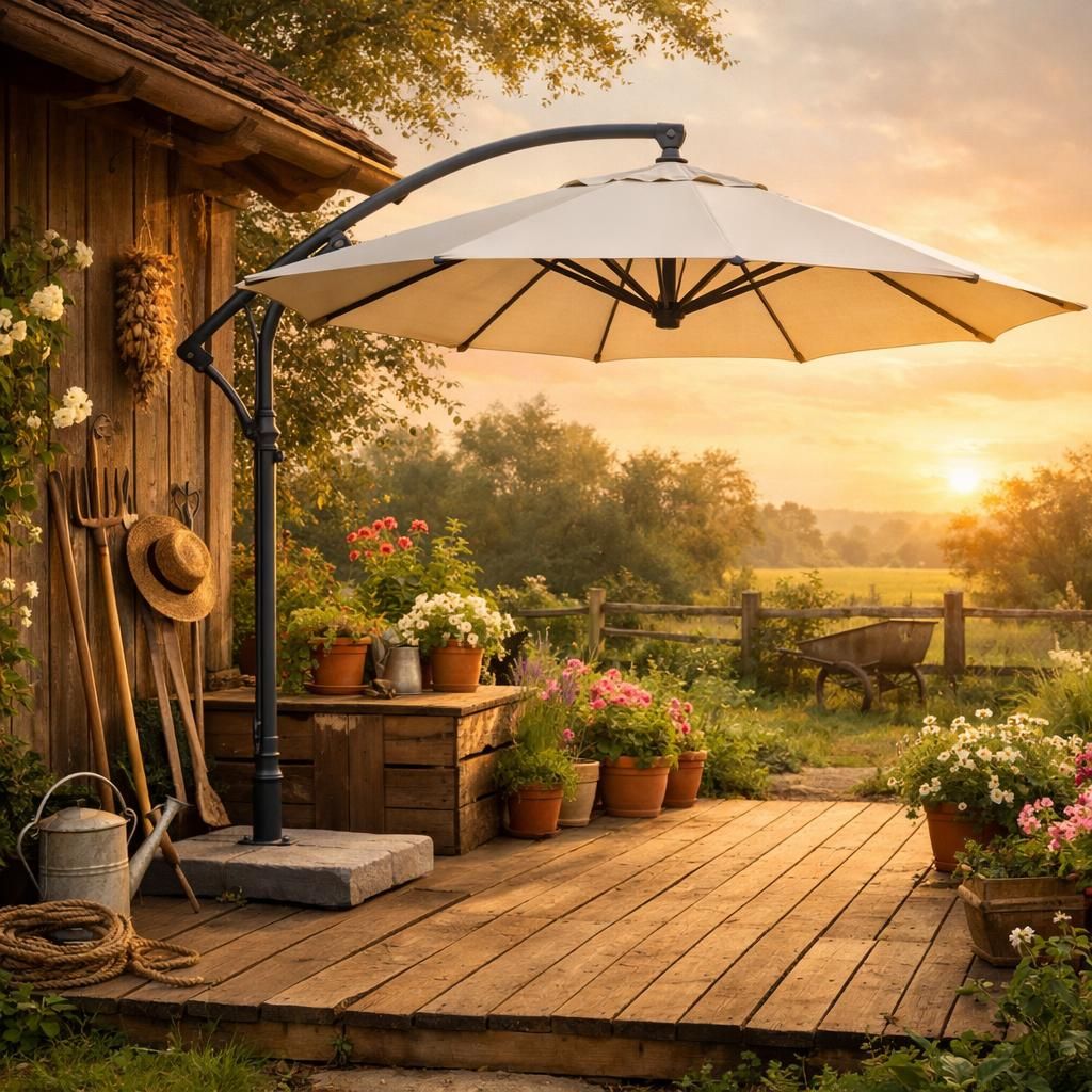 découvrez le parasol de terrasse, votre partenaire idéal pour profiter d'une ombre fraîche et agréable lors de vos moments en extérieur.