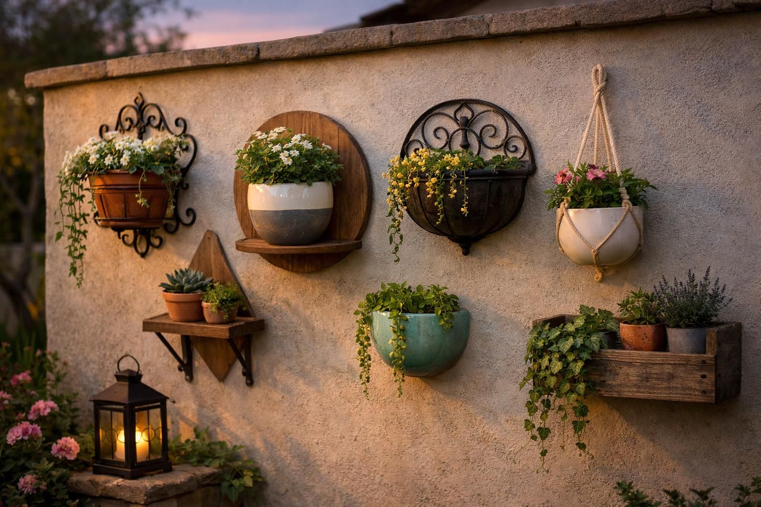 découvrez le porte-plante mural, l'accessoire déco incontournable pour transformer et sublimer votre jardin extérieur avec élégance et originalité.