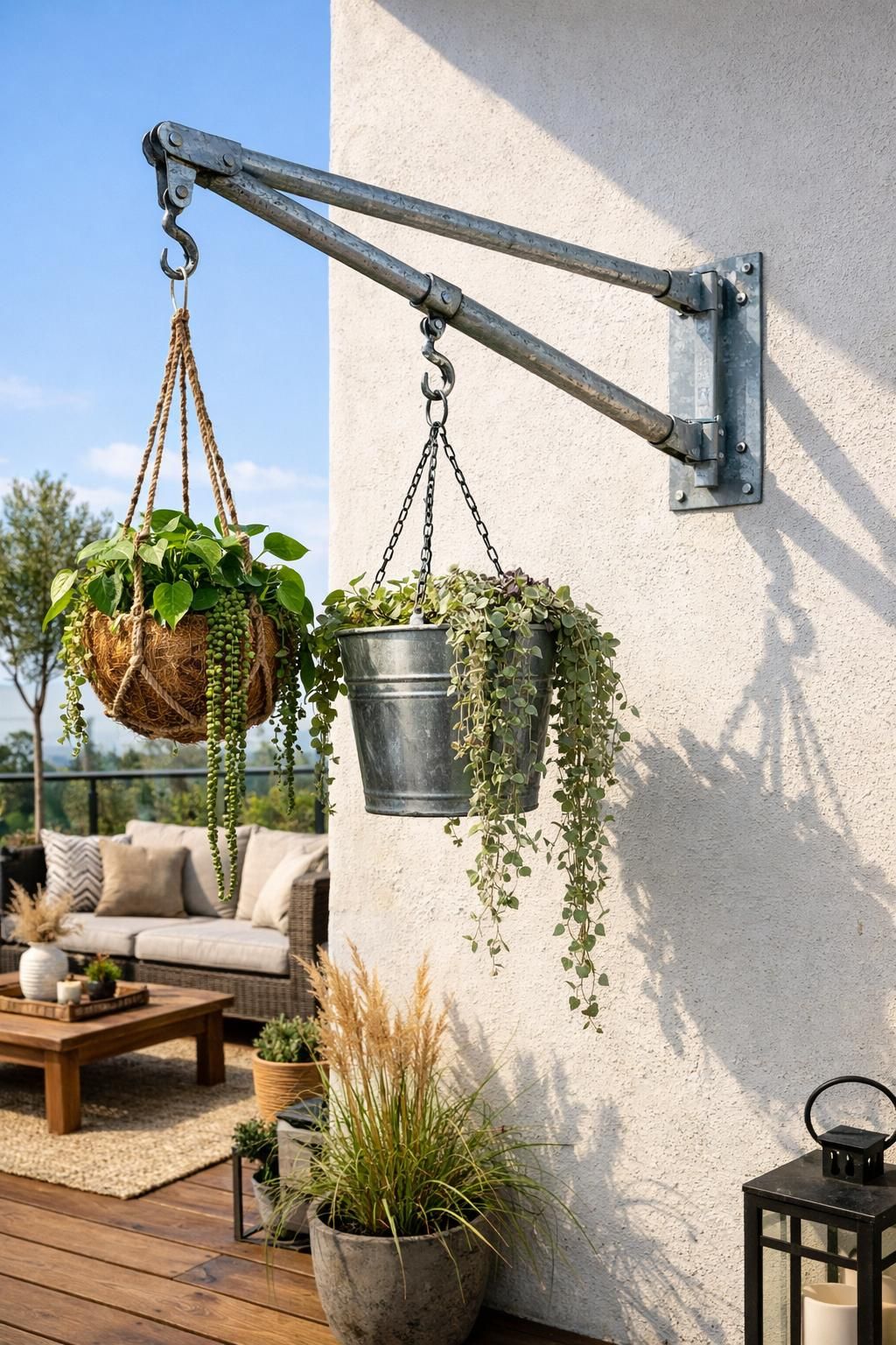 découvrez le porte-plante mural, l'accessoire déco incontournable pour valoriser votre jardin extérieur avec style et originalité.