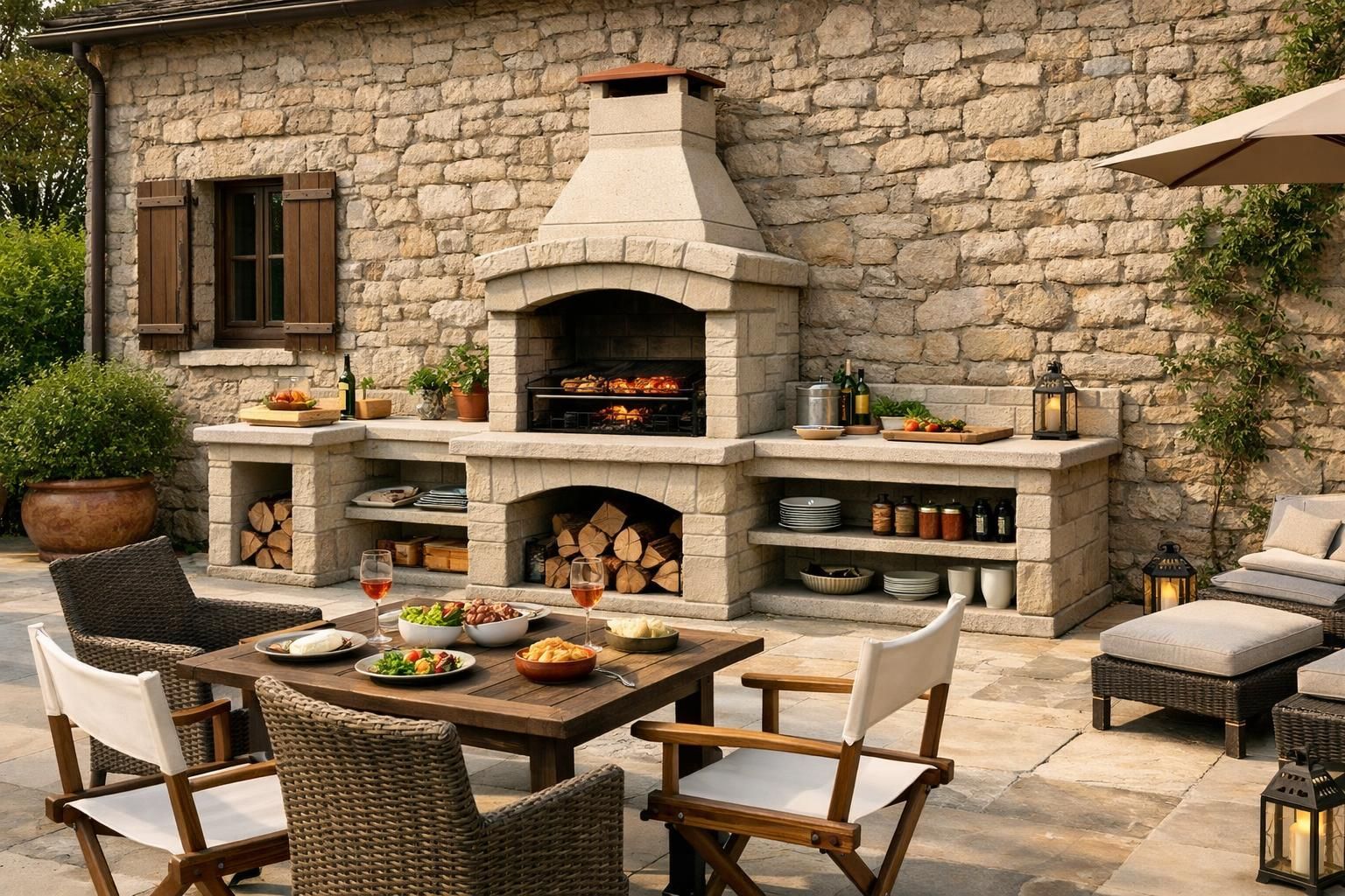 découvrez comment un barbecue en pierre reconstituée allie beauté et solidité pour des grillades savoureuses et durables dans votre jardin.