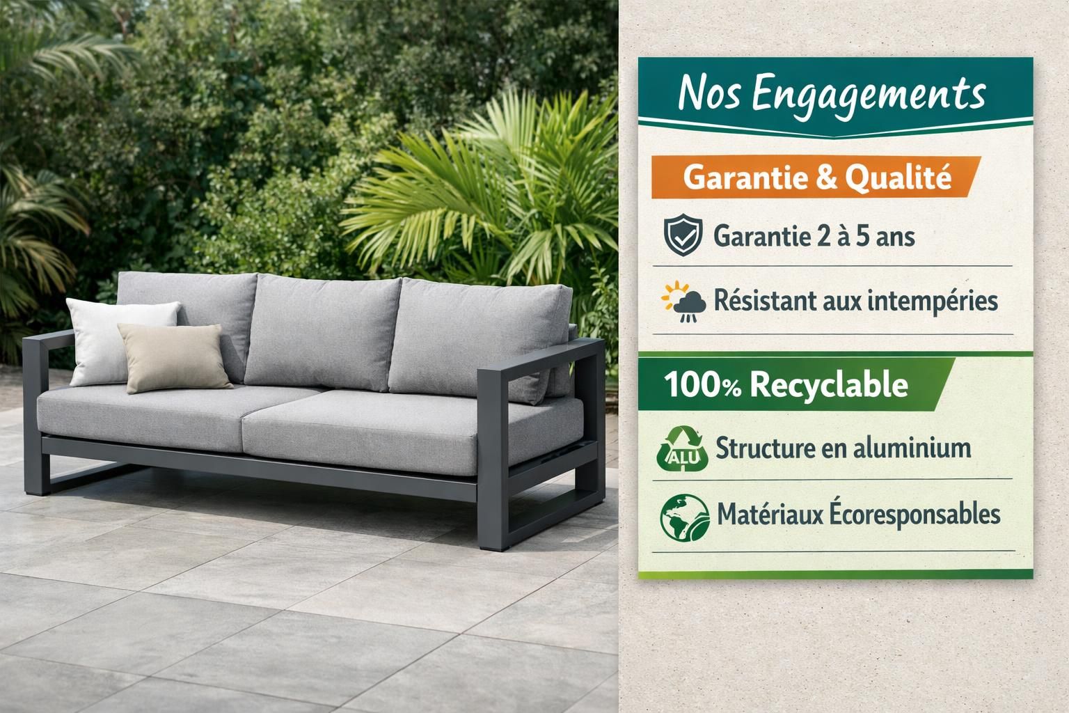 découvrez comment allier style et confort avec nos canapés de jardin idéaux pour profiter pleinement de vos espaces extérieurs en toute détente.